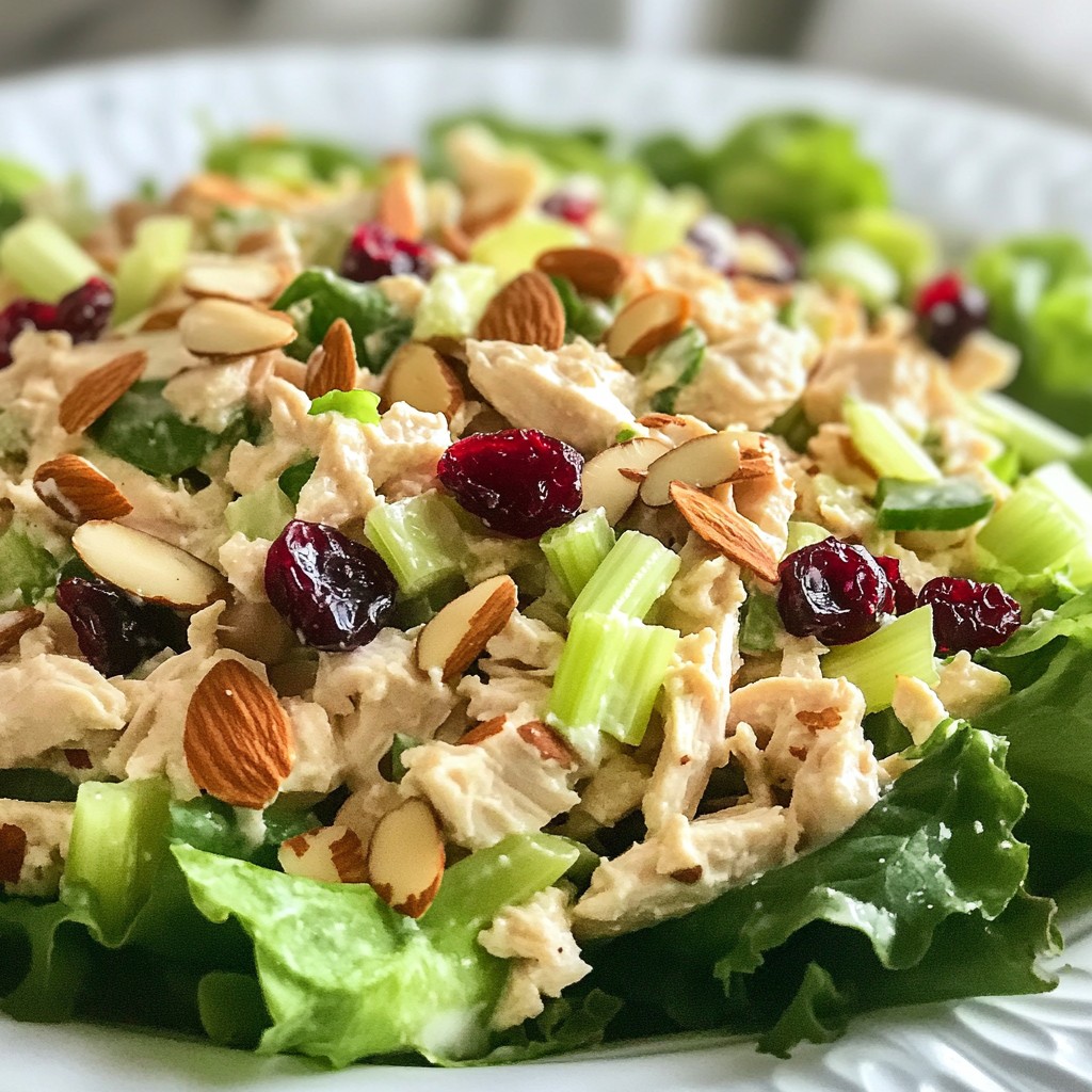 Cranberry Almond Chicken Salad Tasty and Healthy Dish