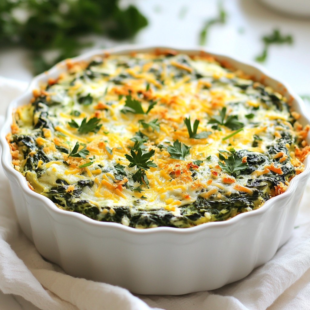 Vegetarian Spinach and Cheese Bake Flavorful Delight