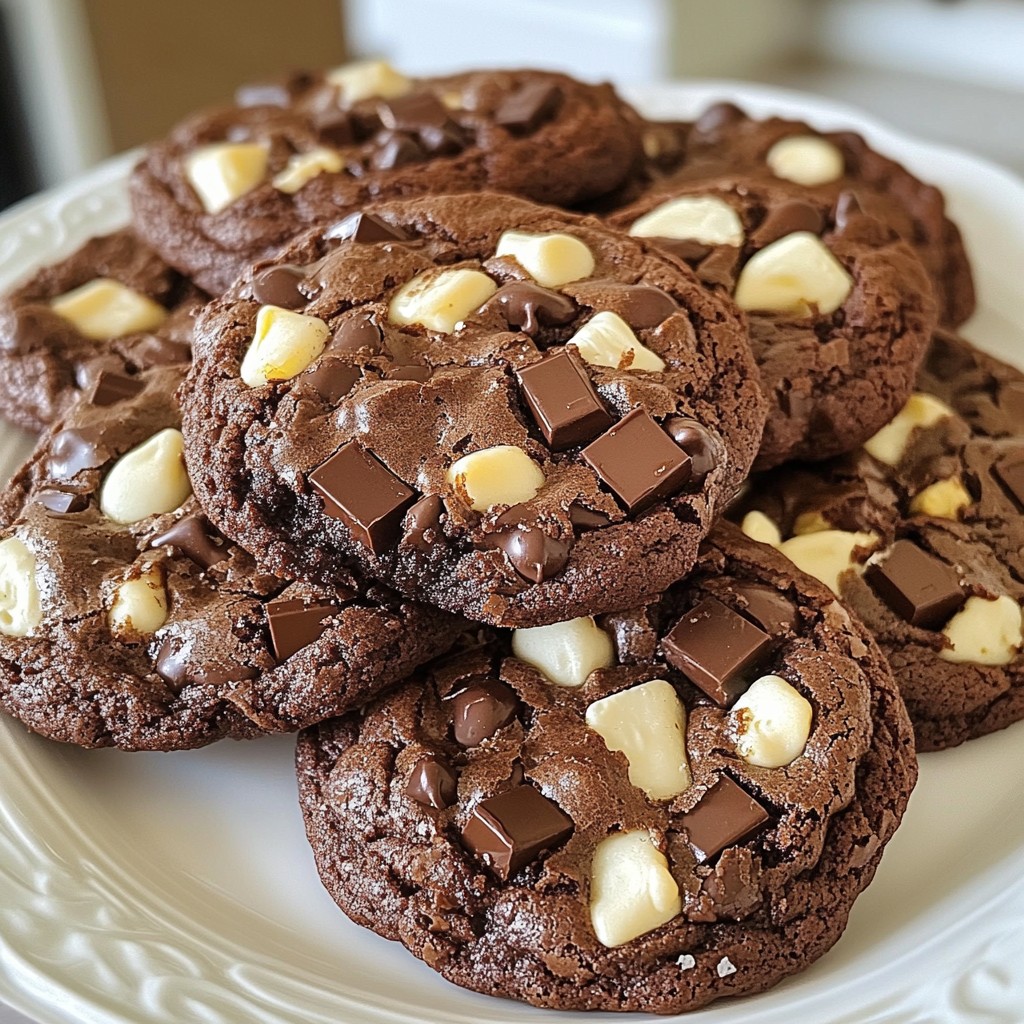 Triple Chocolate Brownie Cookies Rich and Decadent Treat
