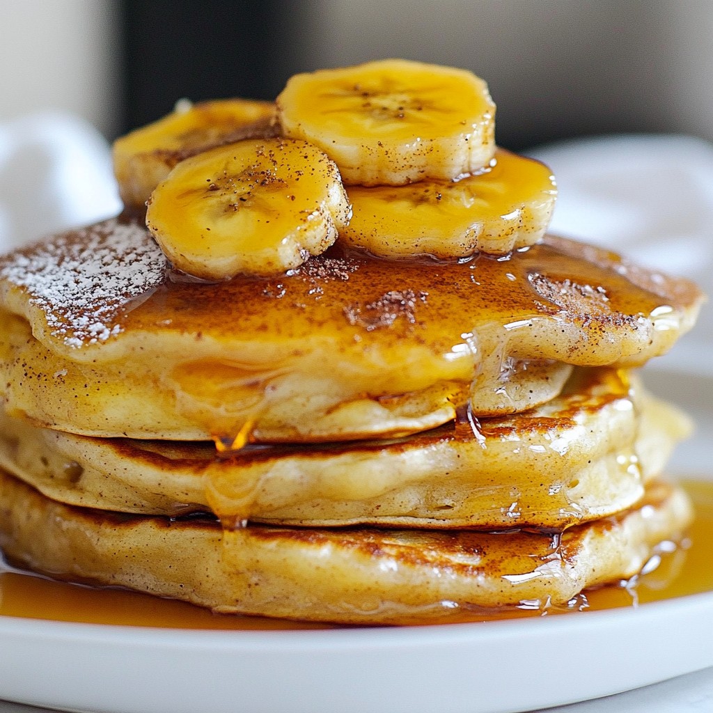 Caramelized Banana Pancakes Fluffy and Delicious Meal
