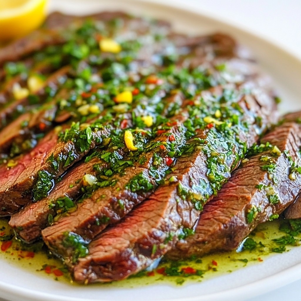 Chimichurri Flank Steak Flavorful and Juicy Dish
