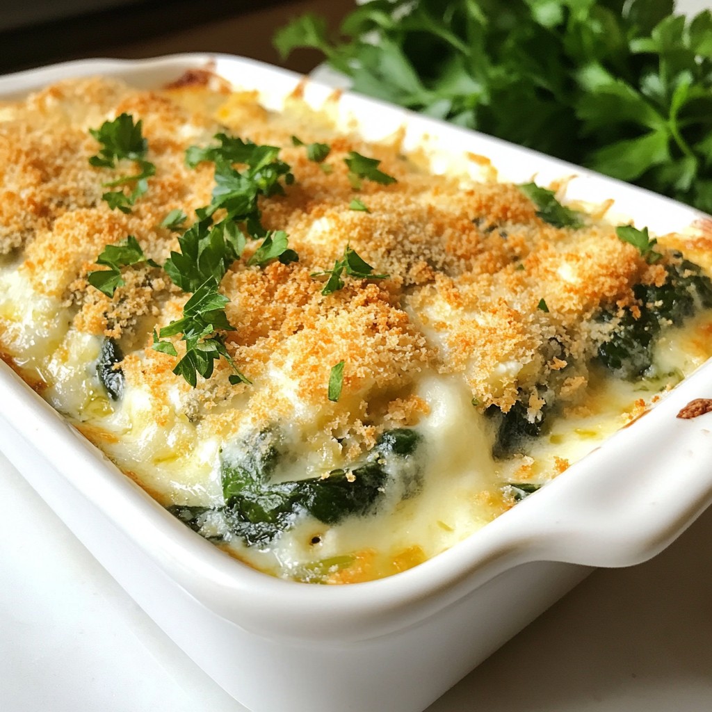 Vegetarian Spinach and Cheese Bake Flavorful Delight