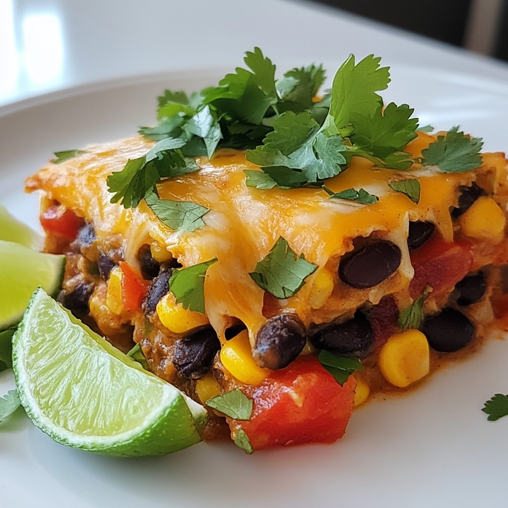 Mexican-Inspired Black Bean and Corn Casserole Easy Dish