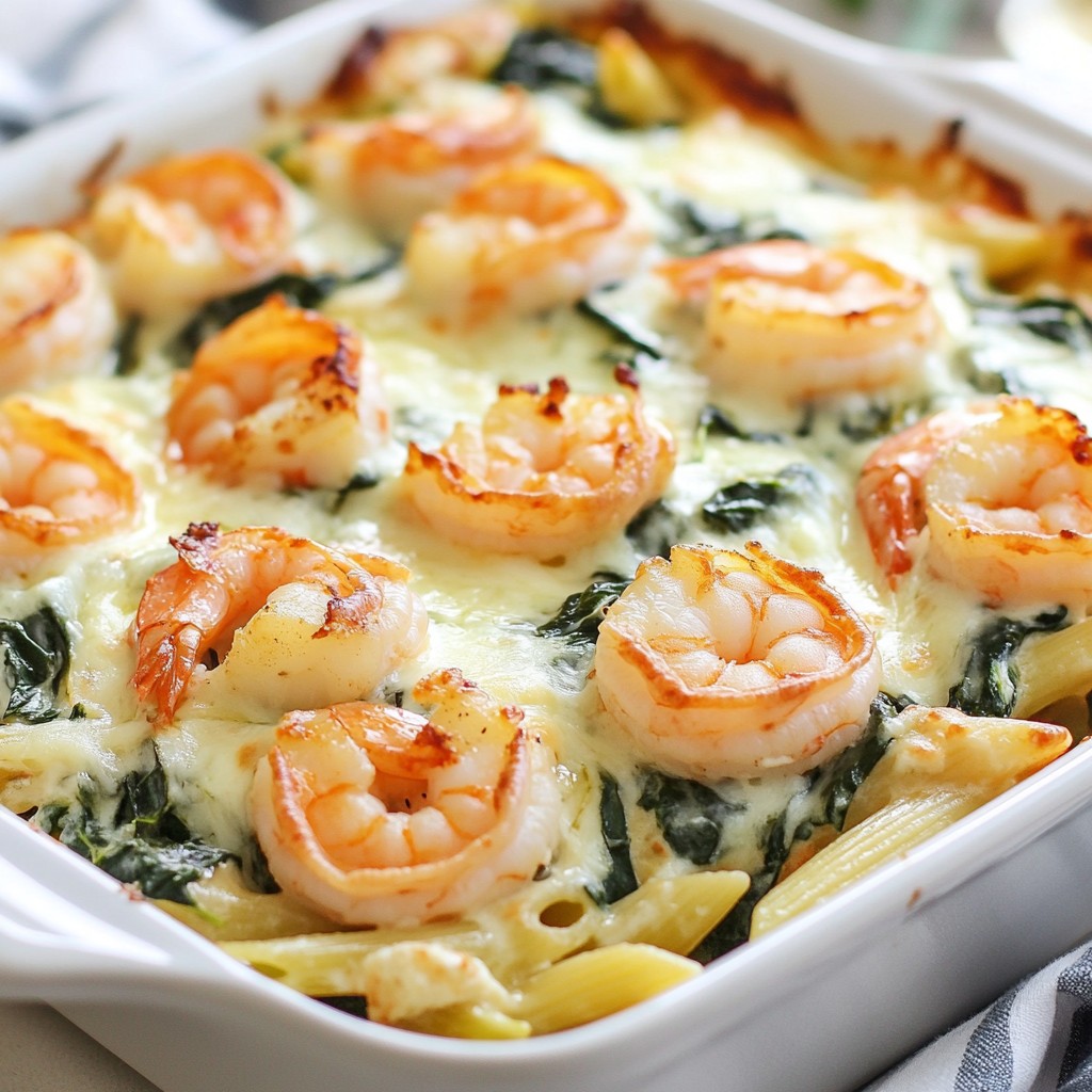Creamy Shrimp and Spinach Casserole Flavorful Delight