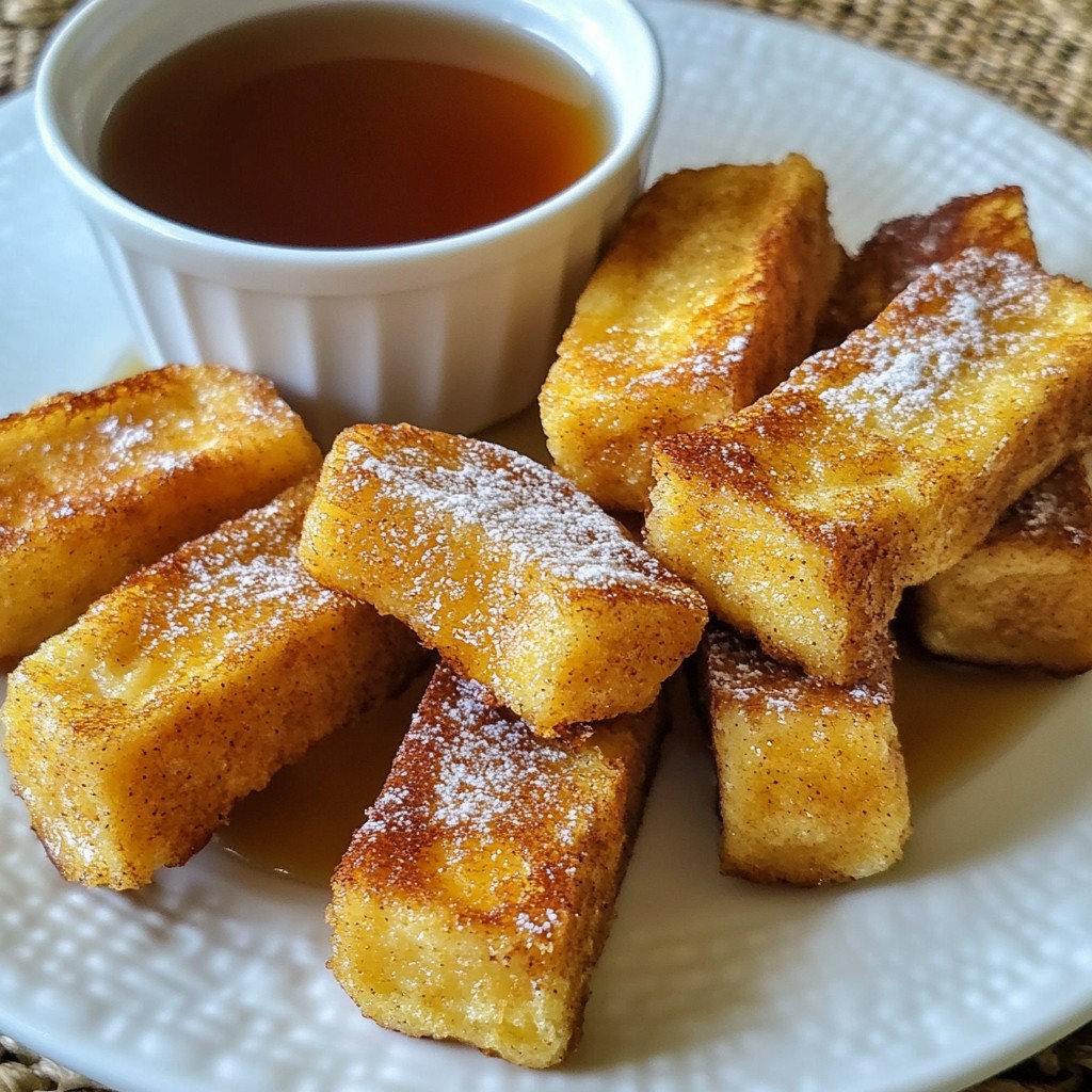 Air Fryer French Toast Sticks Crunchy Breakfast Treat