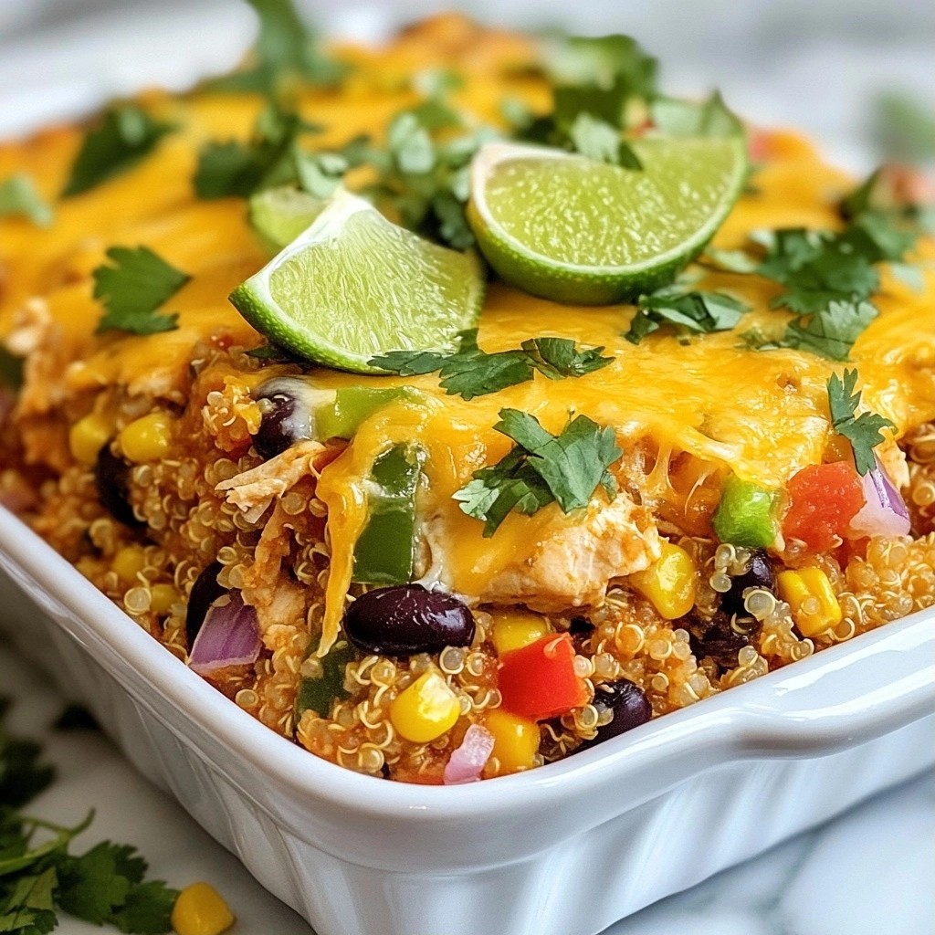 Zesty Lime and Cilantro Chicken Casserole Delight