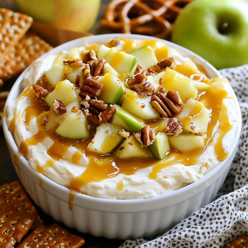 Caramel Apple Cheesecake Dip Creamy and Delightful Treat