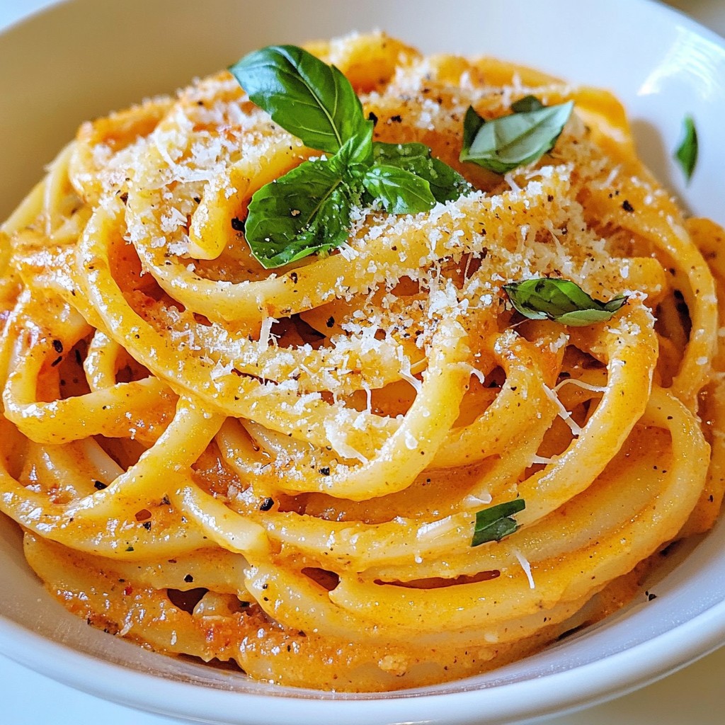 Creamy Roasted Red Pepper Pasta Flavorful and Easy Dish