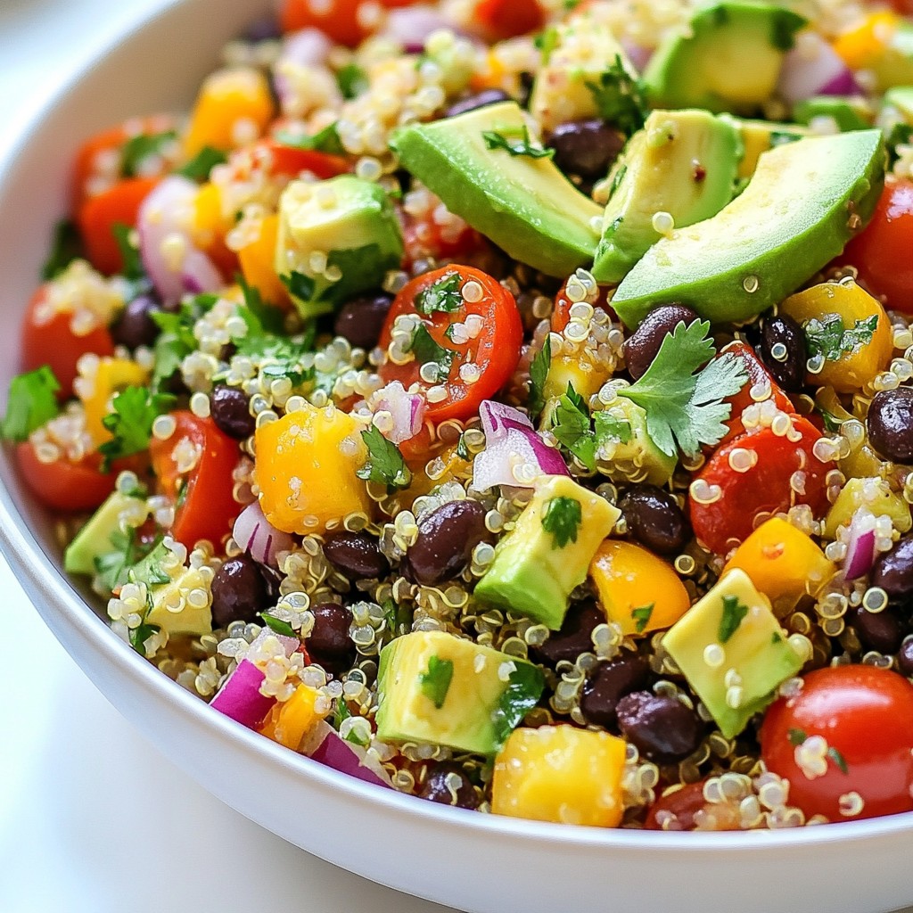 Cilantro Lime Quinoa Salad Fresh and Flavorful Dish