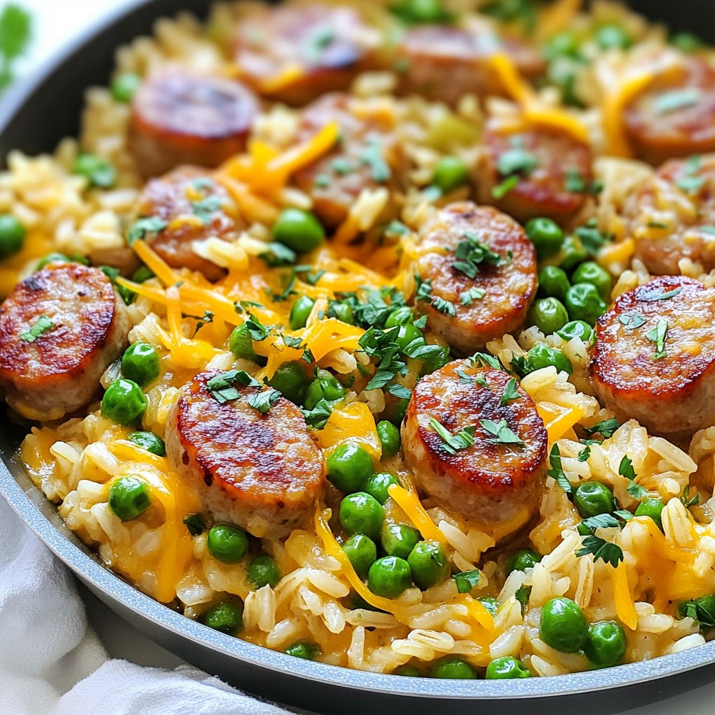 Savory Chicken Sausage and Rice Hotdish Delight
