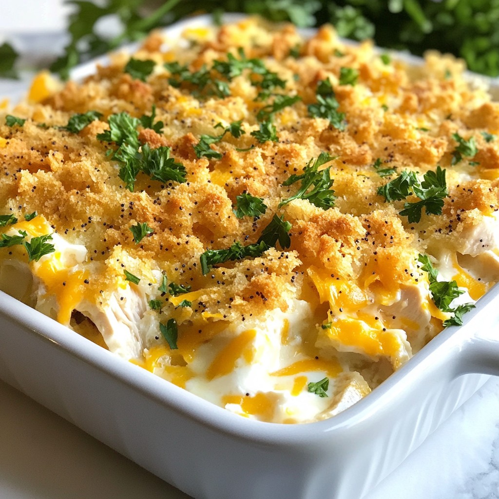 Poppy Seed Chicken Casserole Quick and Simple Dish