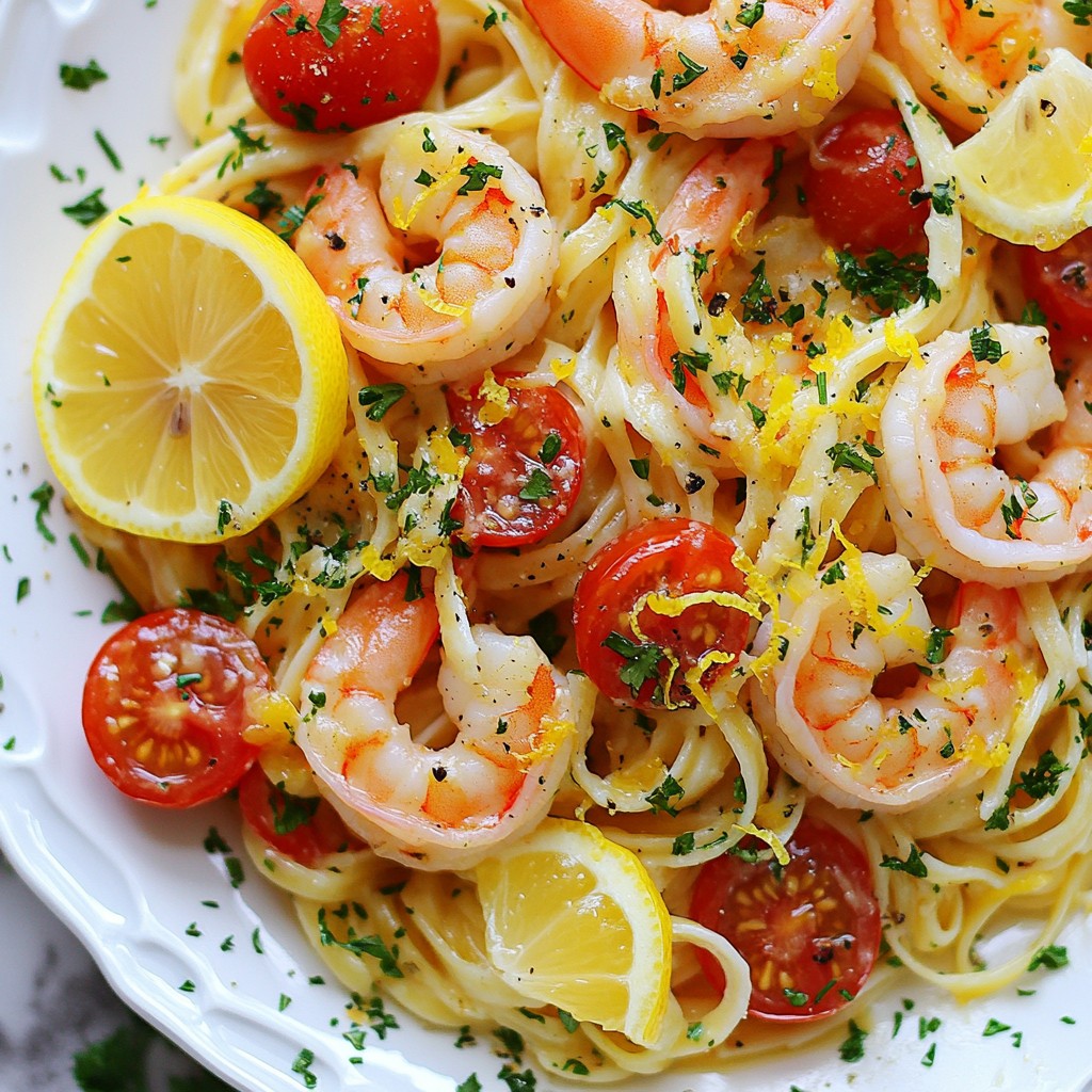 Zesty Lemon Garlic Shrimp Pasta Quick and Flavorful Dish