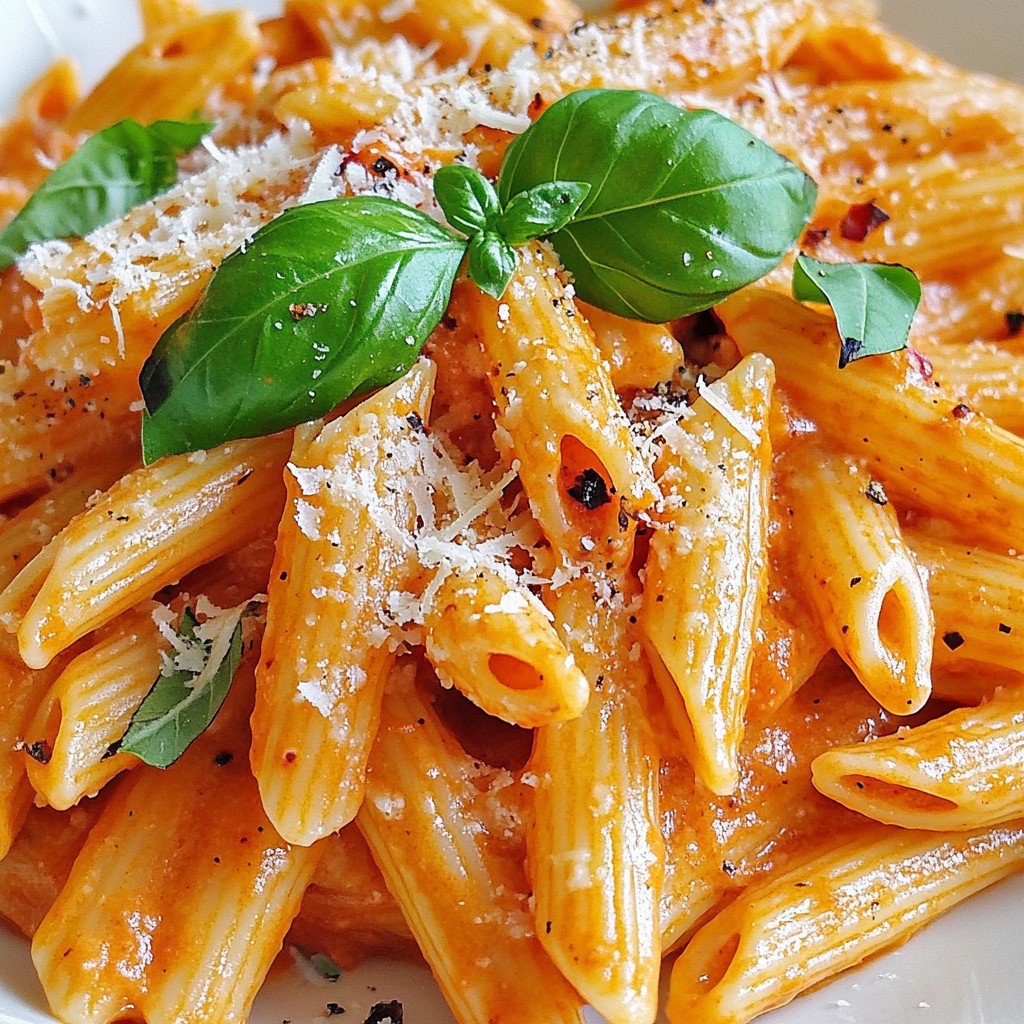 Creamy Roasted Red Pepper Pasta Easy and Delicious Meal