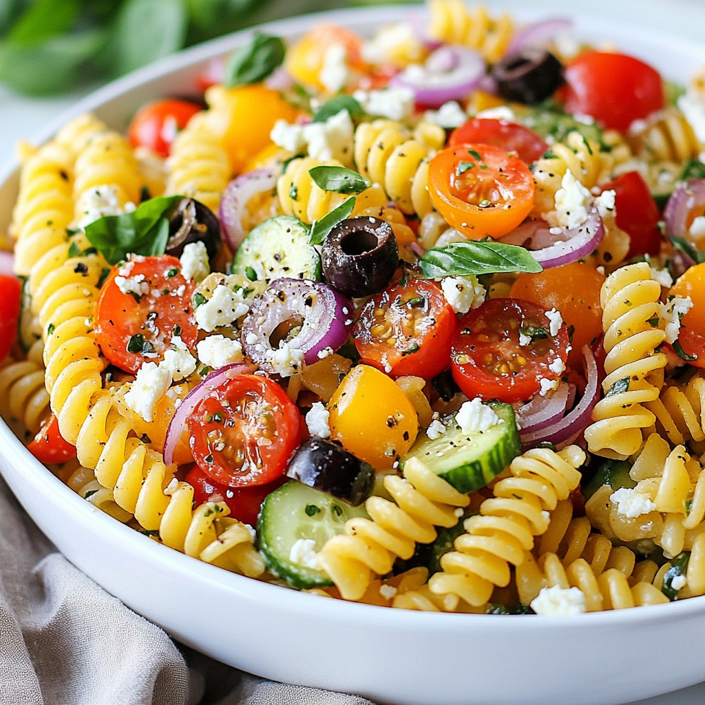 Zesty Italian Pasta Salad Fresh and Flavorful Dish