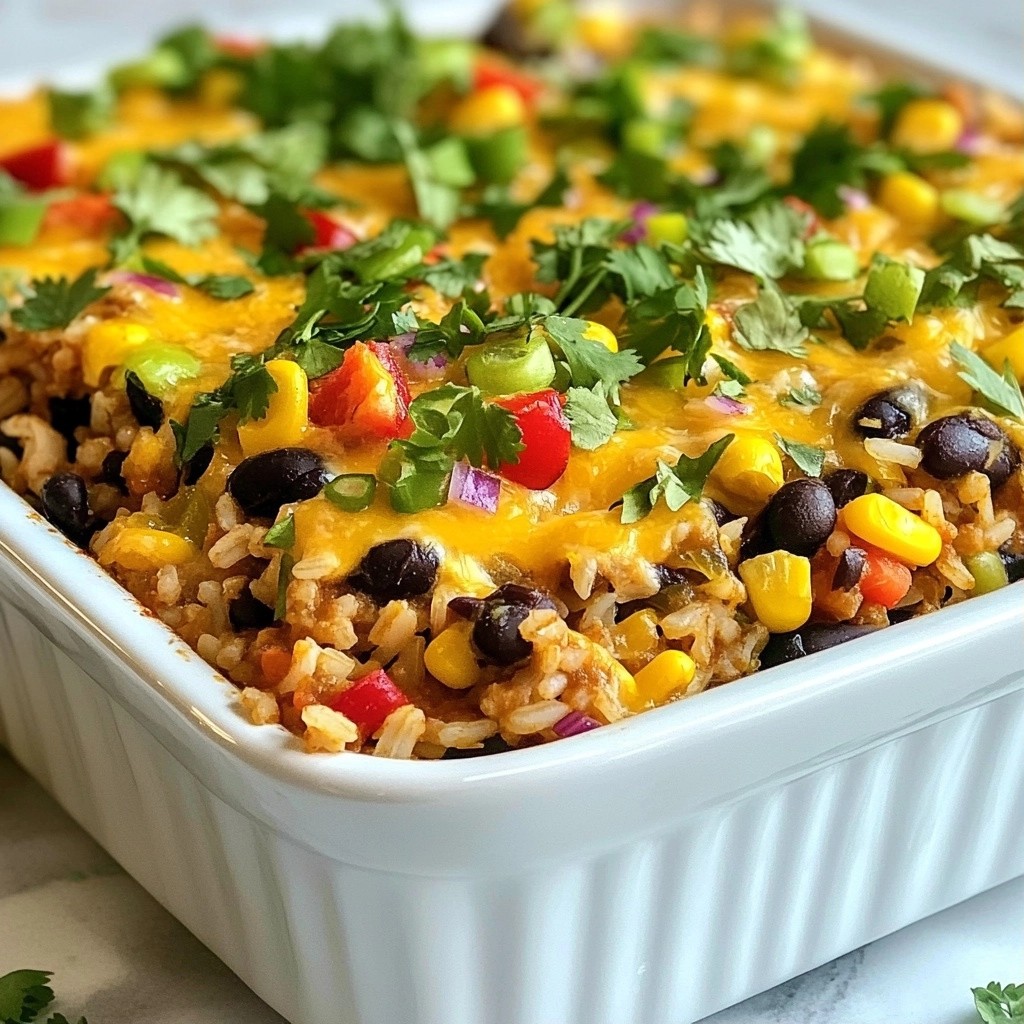 Tex-Mex Black Bean and Corn Hotdish Easy Meal Idea