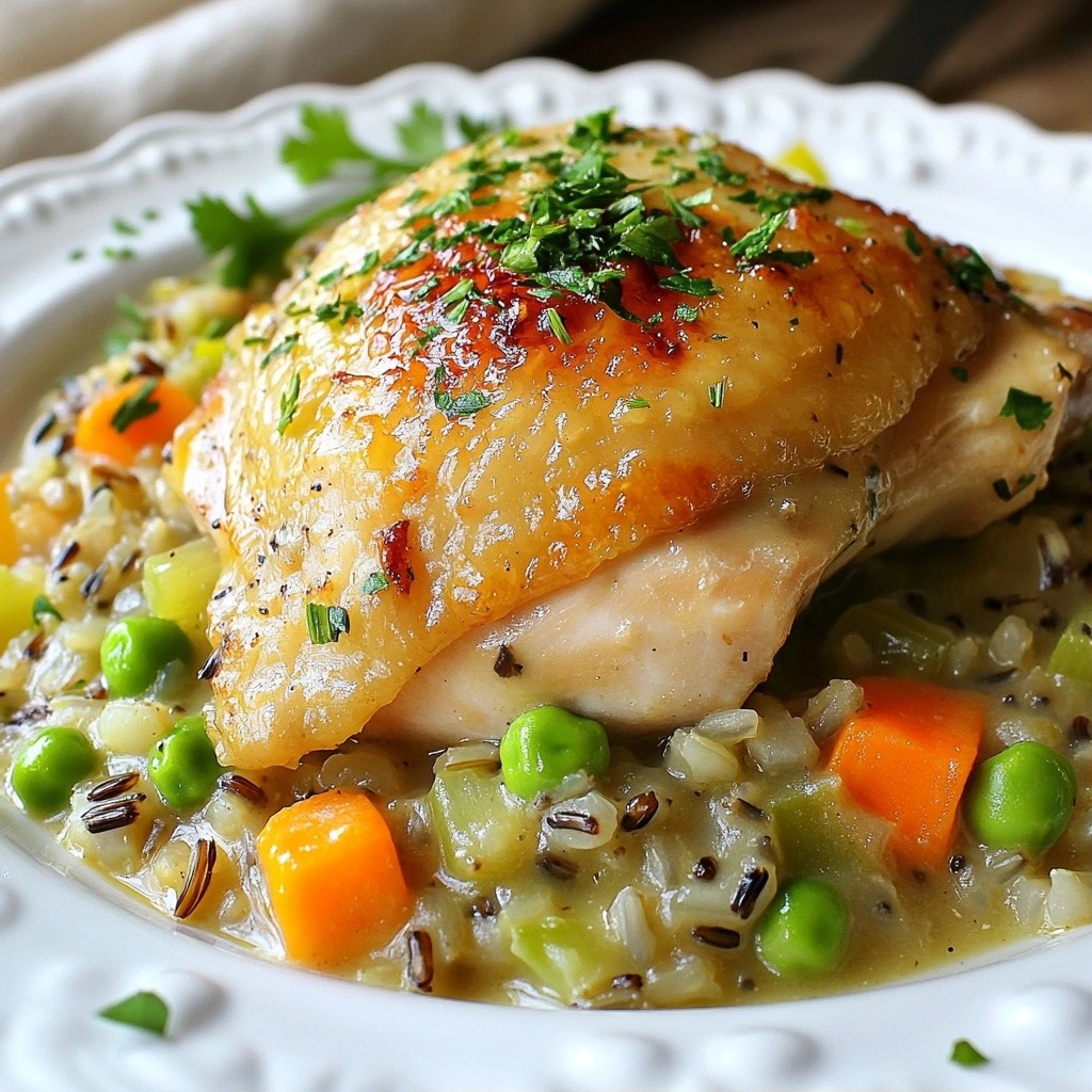 Homestyle Chicken and Wild Rice One-Dish Delight