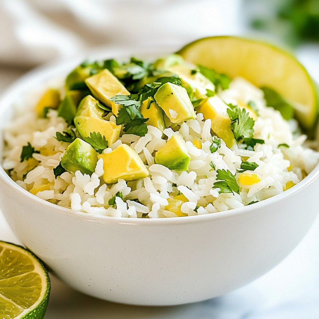 Avocado Lime Rice Flavorful and Easy Recipe Guide