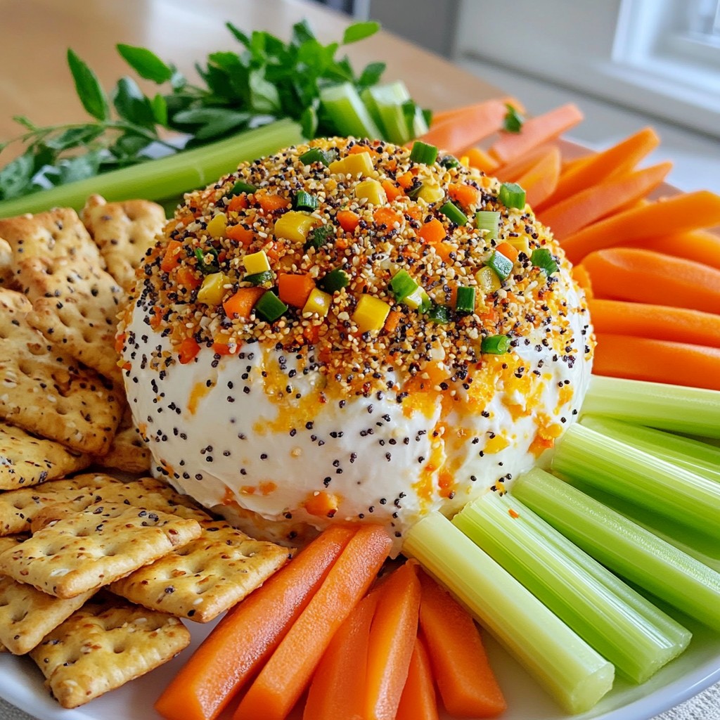 Everything Bagel Cheese Ball Simple and Fun Appetizer