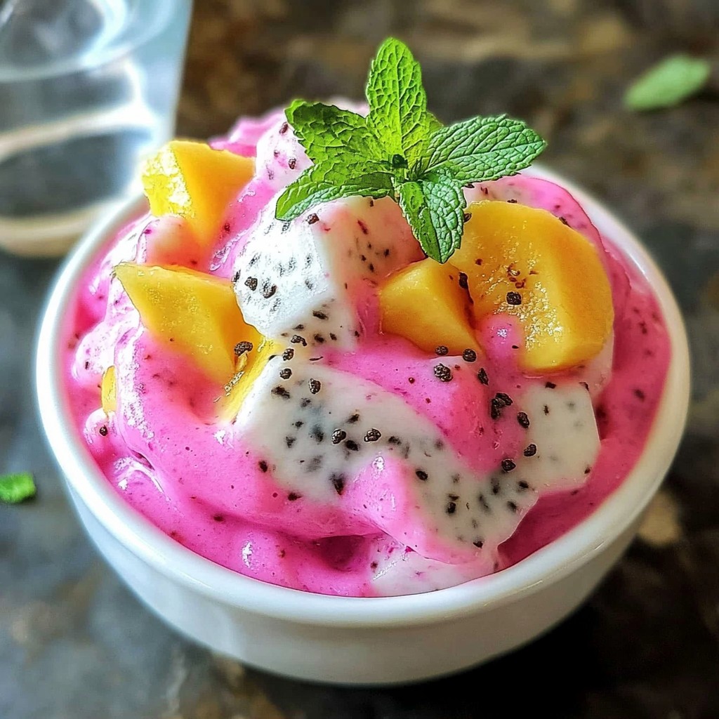 Tropical Dragon Fruit Smoothie Refreshing Health Boost