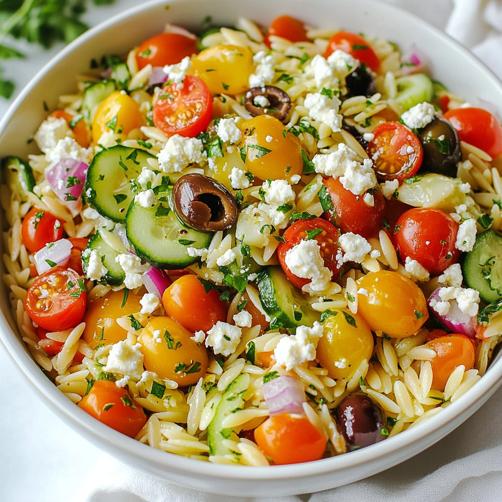 Mediterranean Orzo Salad Flavorful and Fresh Recipe