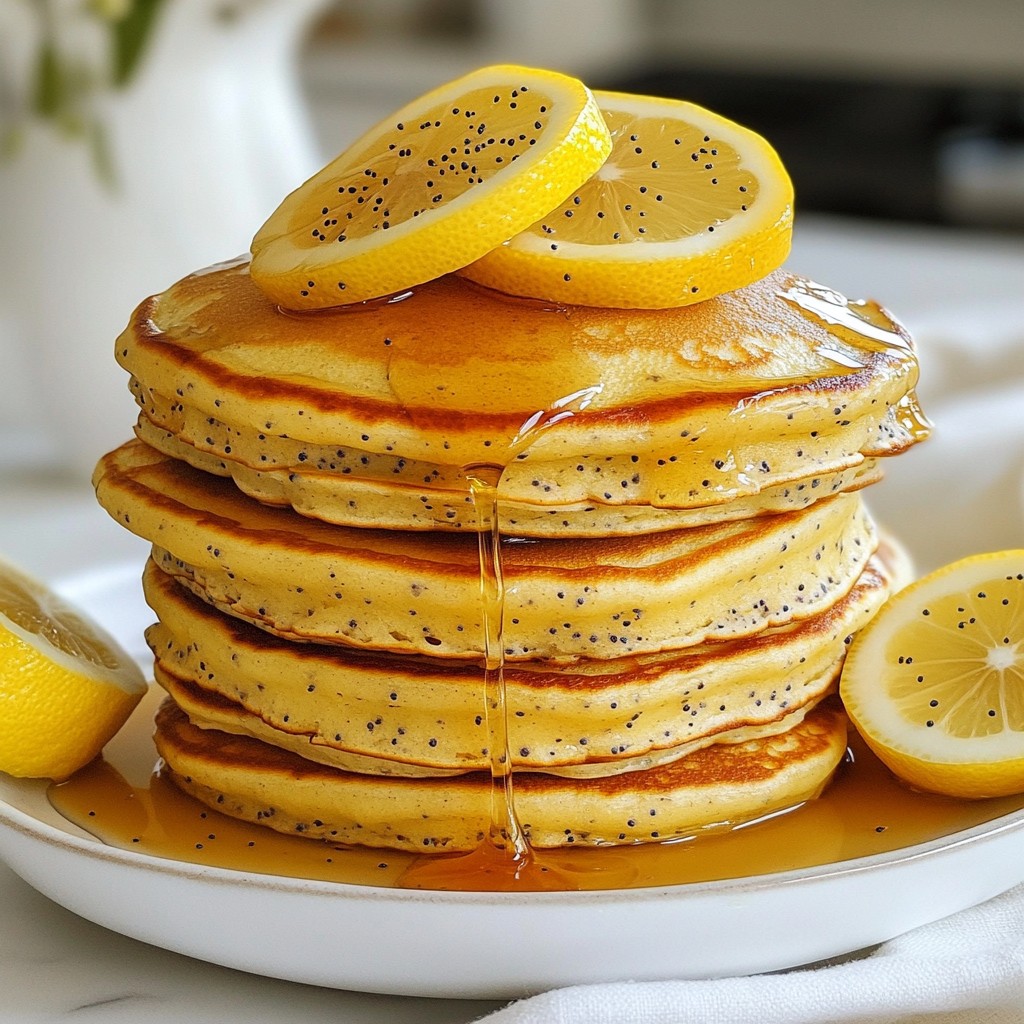 Lemon Poppy Seed Pancakes Fluffy and Flavorful Treat