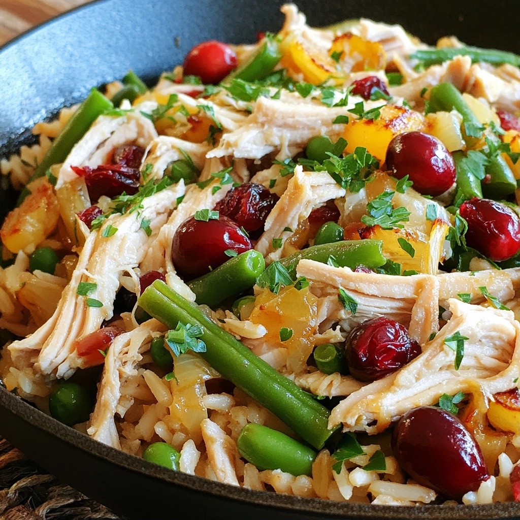 Savory Turkey and Cranberry One-Dish Delight