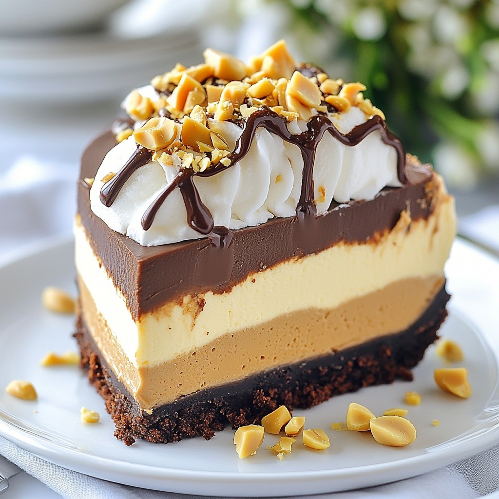 Chocolate Peanut Butter Cheesecake Delightful Treat