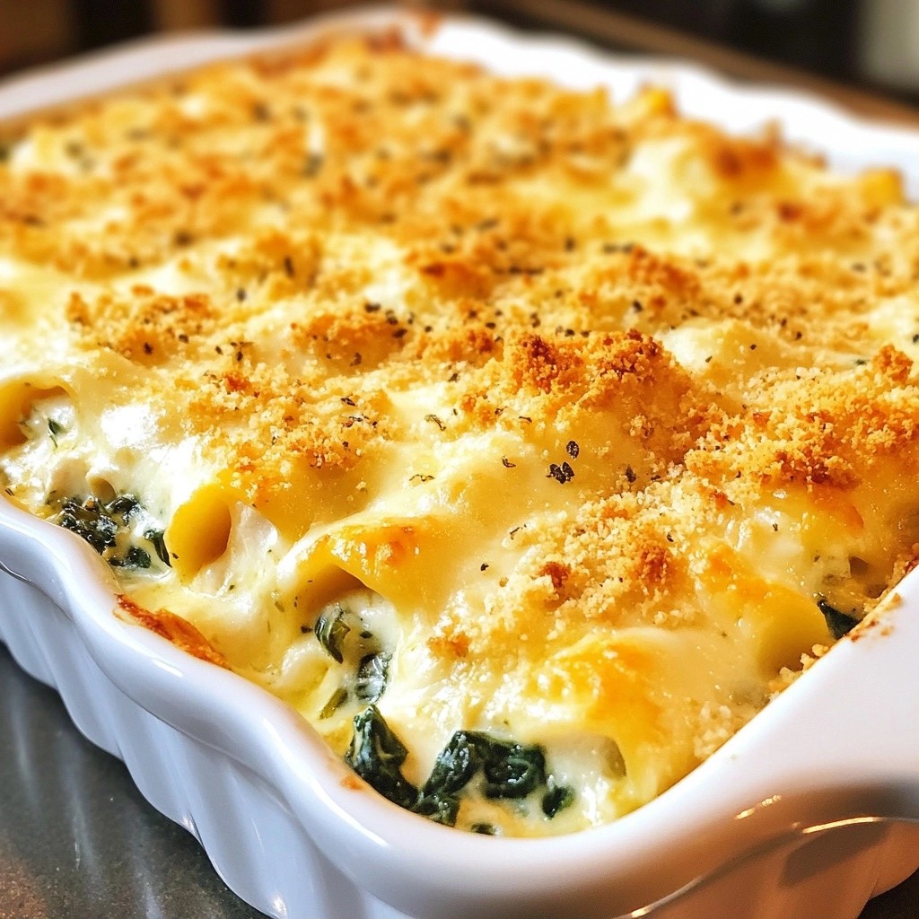 Savory Chicken and Spinach Cheesy Bake Delight