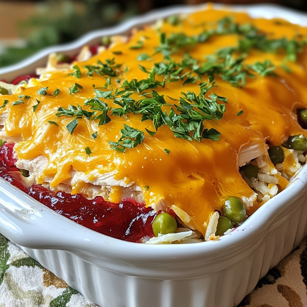 Festive Cranberry Turkey Casserole Delightful Dish