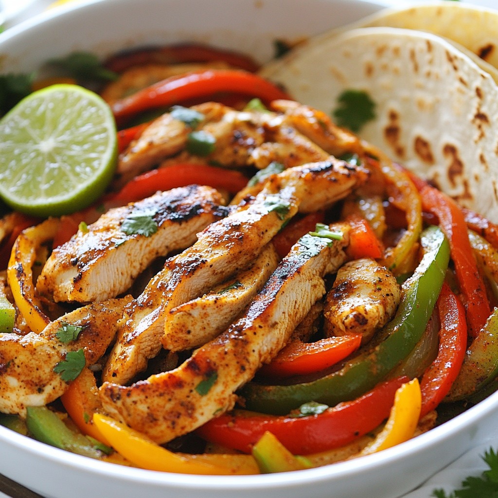 Chili Lime Chicken Fajita Skillet Simple and Quick Meal