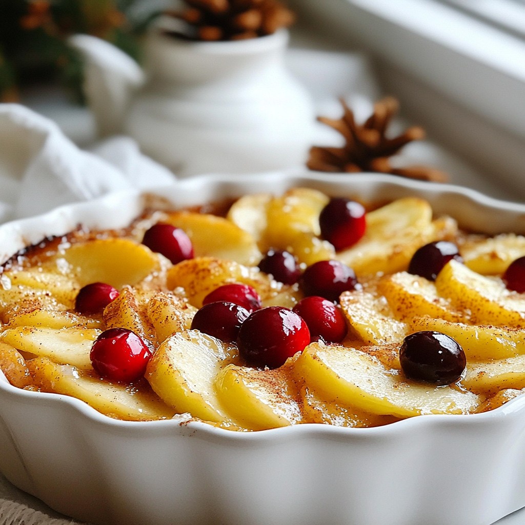 Festive Spiced Apple and Cranberry Bake Delight