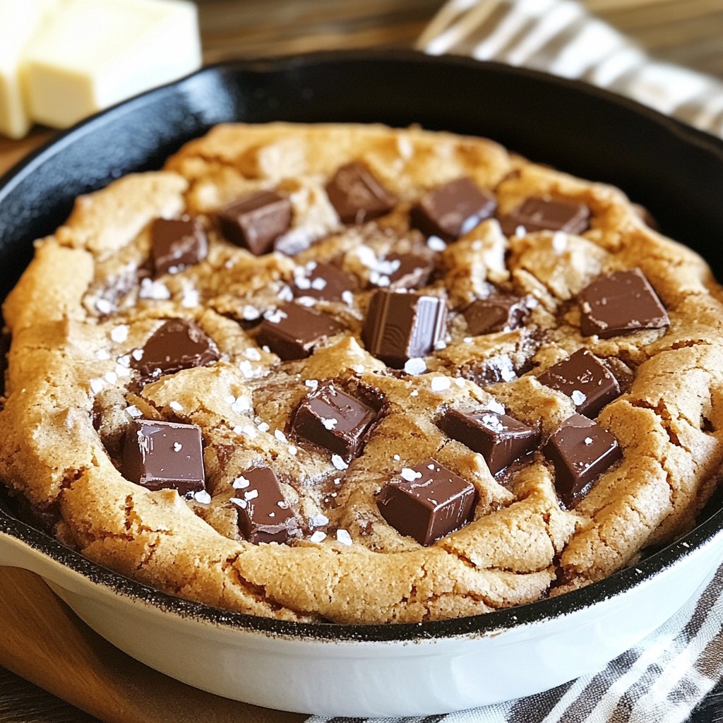 Chocolate Chunk Cookie Skillet Delightfully Simple Recipe