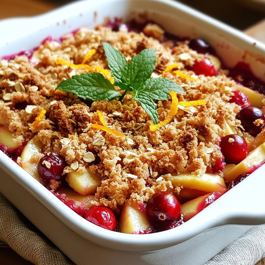 Festive Cranberry and Apple One-Dish Bake Delight
