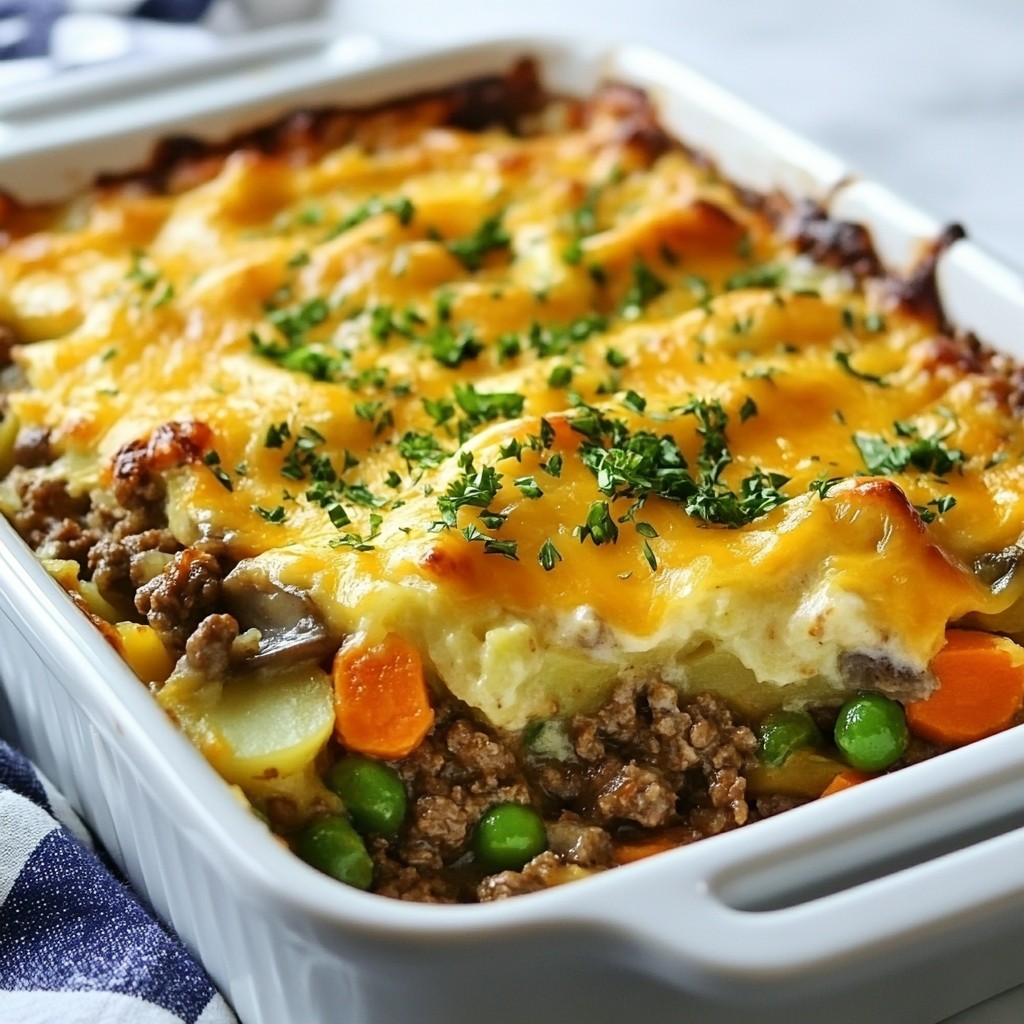 Hearty Beef and Vegetable Hotdish Comfort Food Recipe