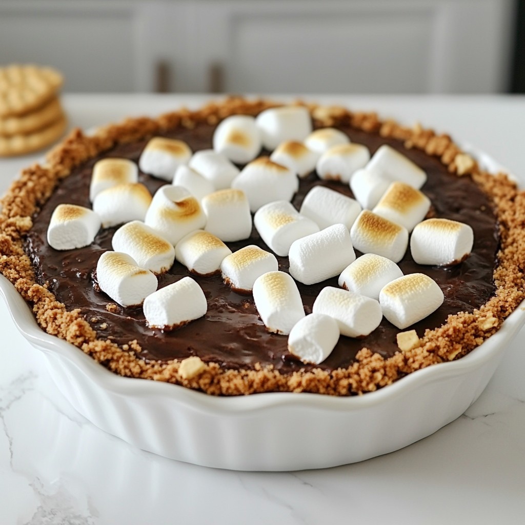 S’mores Brownie Pie Indulgent Dessert Delight