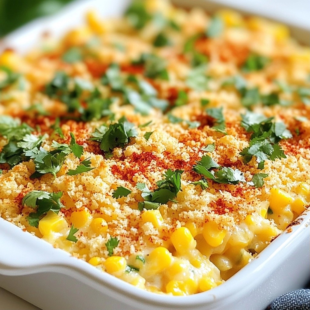 Mexican Street Corn Casserole Bake Easy and Tasty Dish