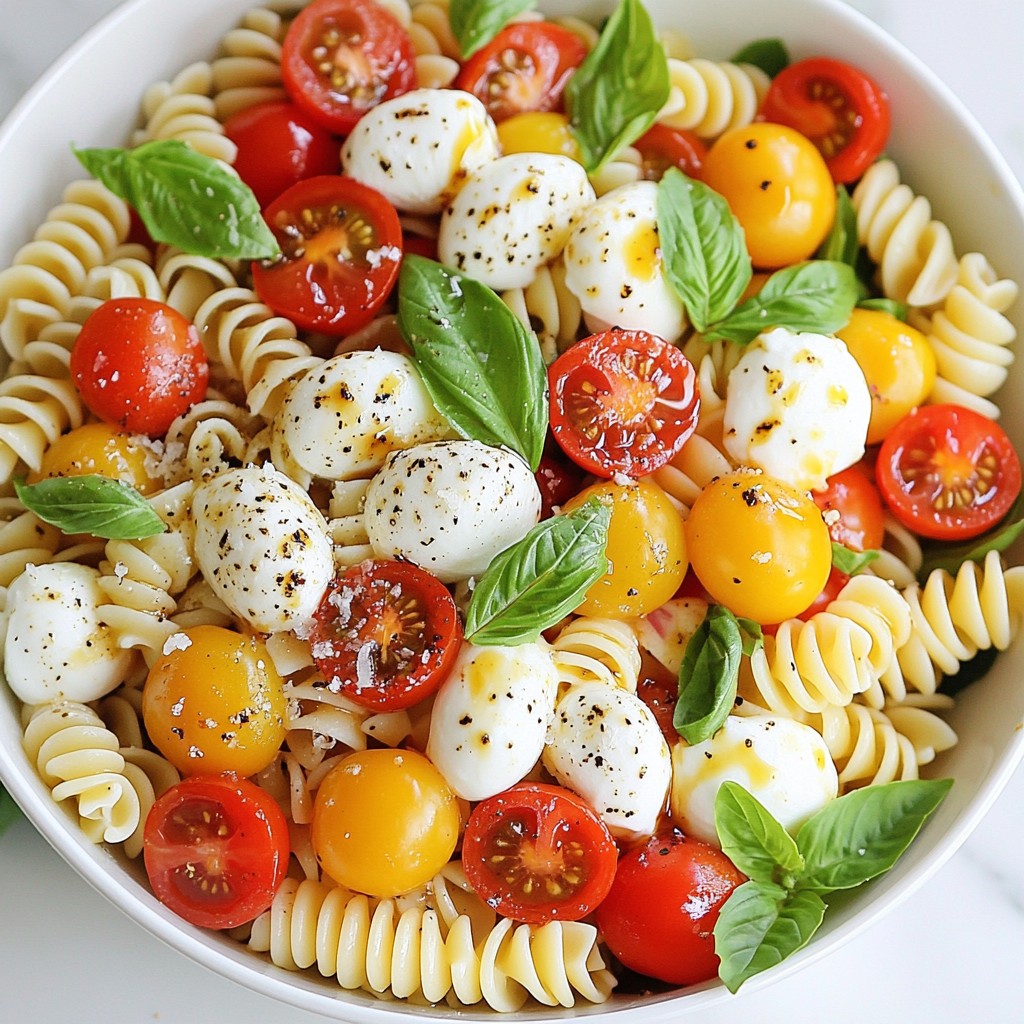Caprese Pasta Salad Fresh and Flavorful Delight