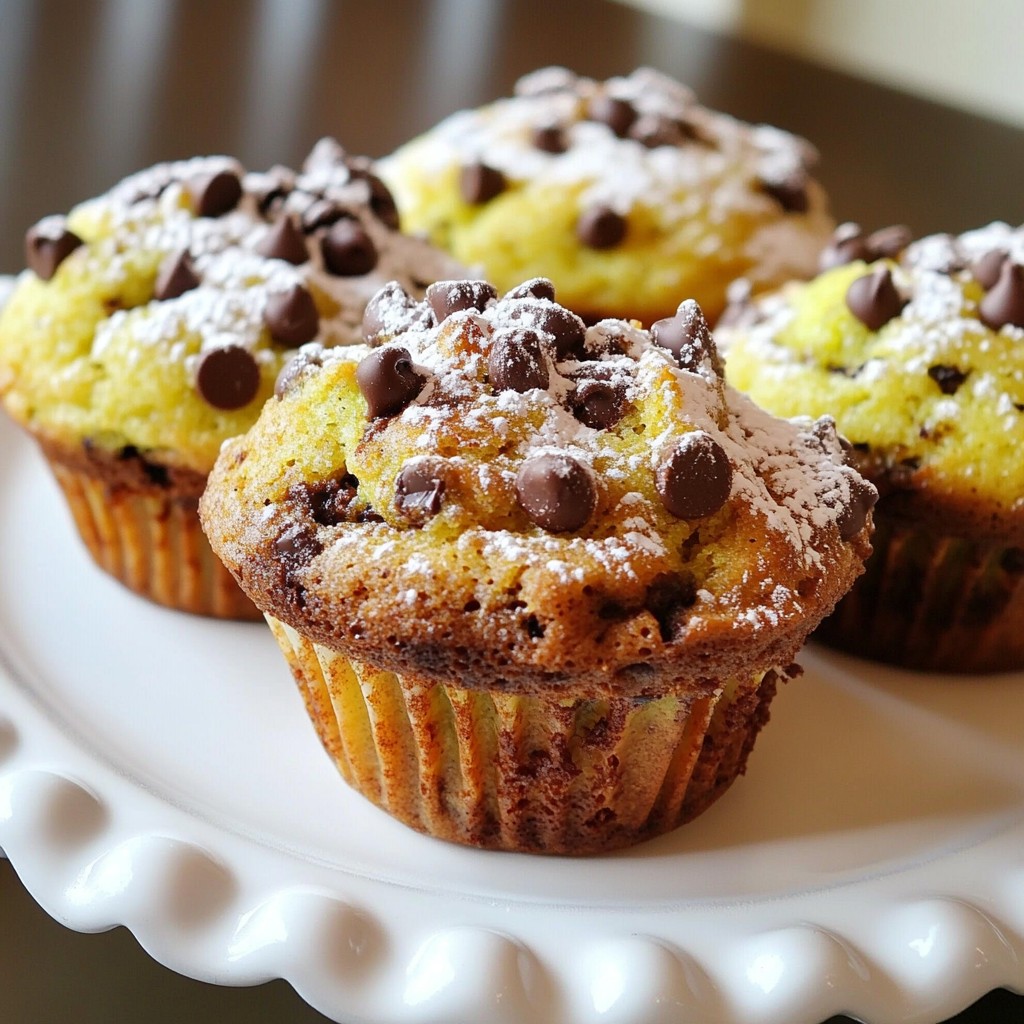 Zucchini Banana Chocolate Chip Muffins Flavor Boost