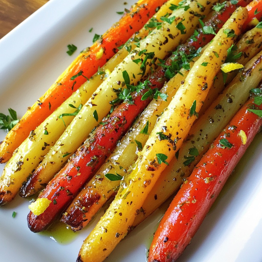 Herb Roasted Rainbow Carrots Flavorful and Easy Dish
