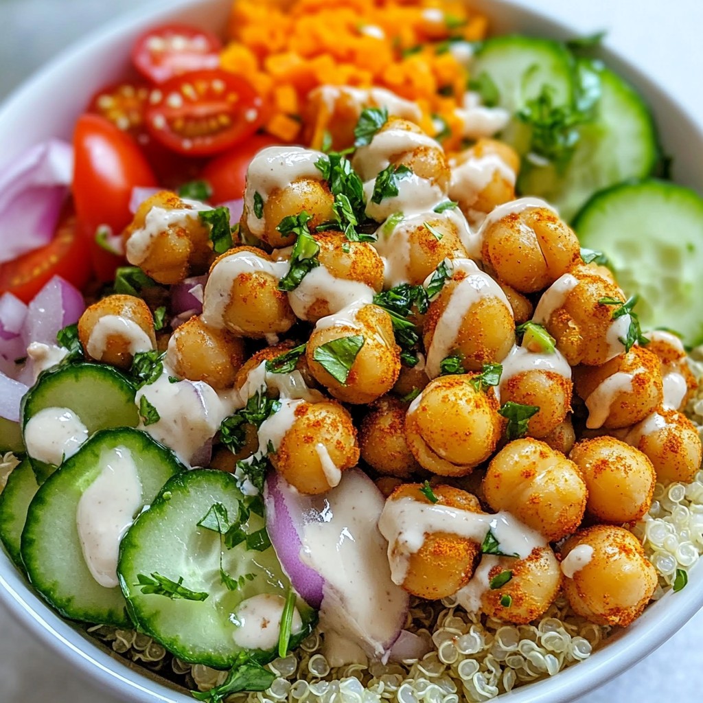Minute Chickpea Shawarma Bowls Flavorful and Quick Meal