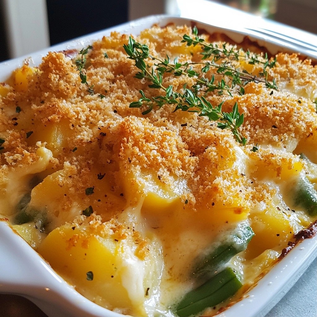 Creamy Potato and Green Bean Hotdish Delightful Recipe