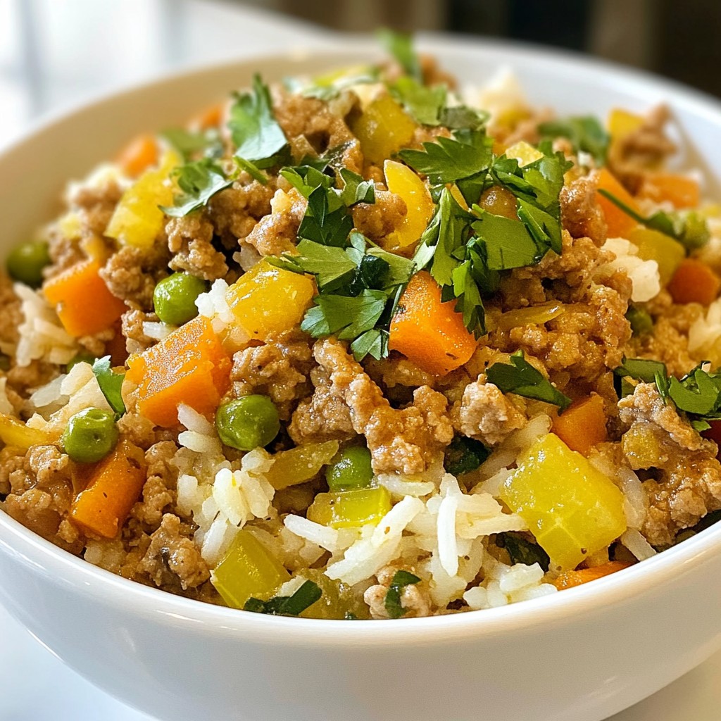Herbed Turkey and Rice One-Dish Dinner Delight