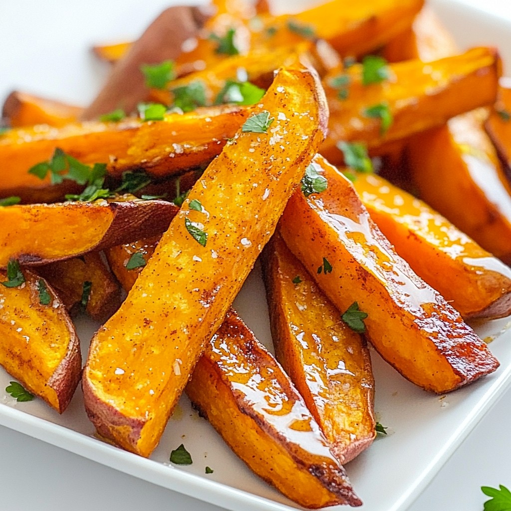 Maple Glazed Sweet Potato Fries Crispy and Easy Recipe