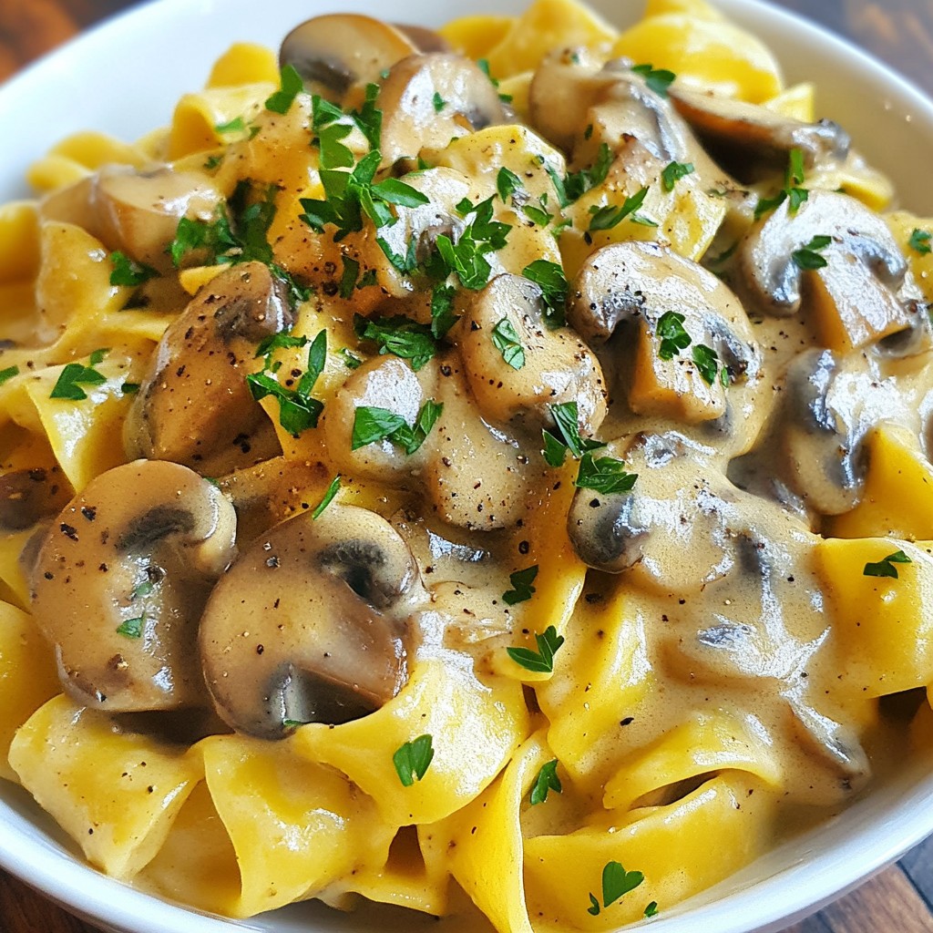 Vegan Mushroom Stroganoff Tasty and Simple Recipe