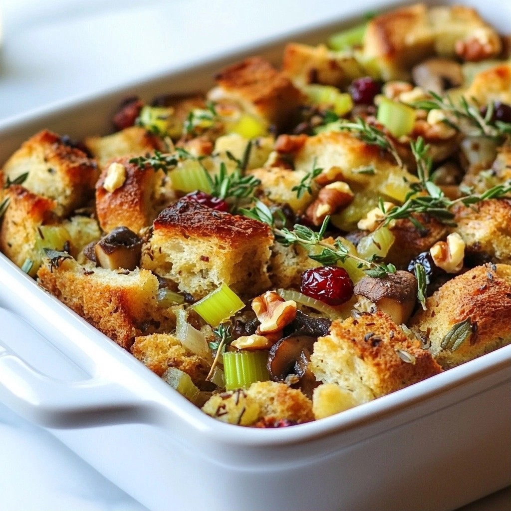 Festive Stuffing and Herb Casserole Delight Recipe