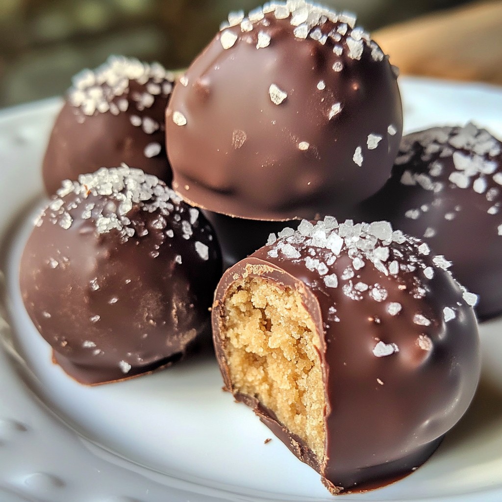 Chocolate Chip Cookie Dough Truffles Delightful Treat
