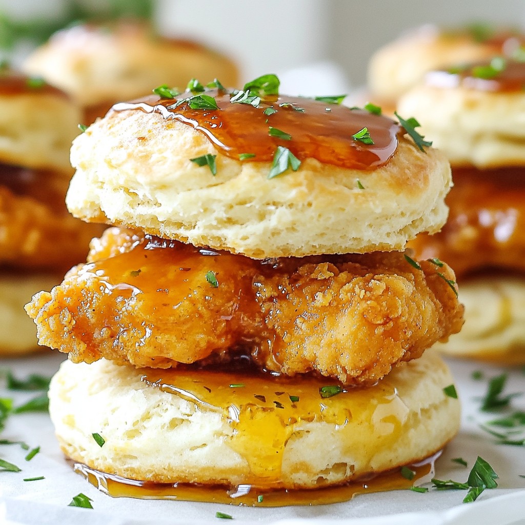 Hot Honey Chicken Biscuit Sliders Tasty and Easy Meal
