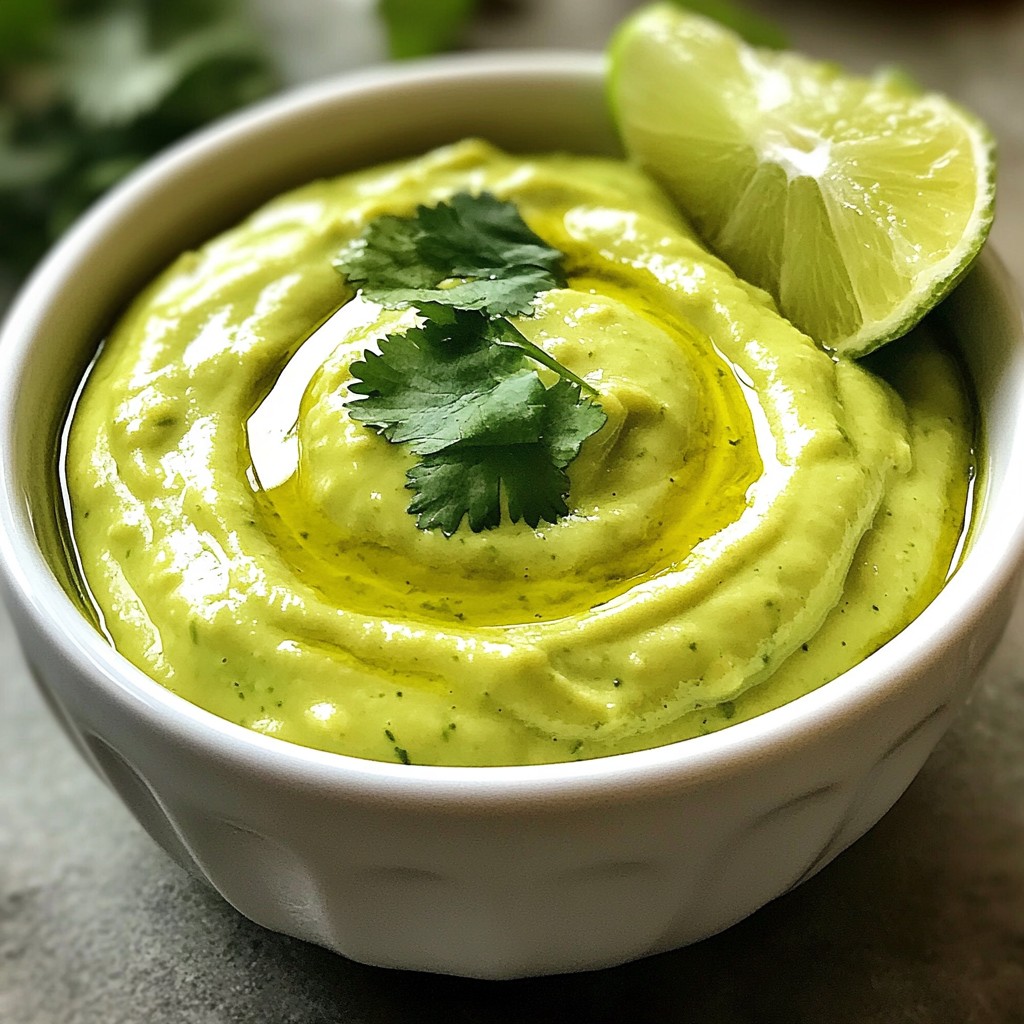 Avocado Cilantro Lime Crema Flavorful Easy Recipe