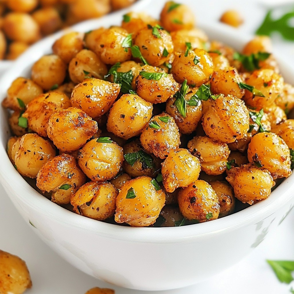 Cajun Roasted Chickpeas Crunchy and Flavorful Snack