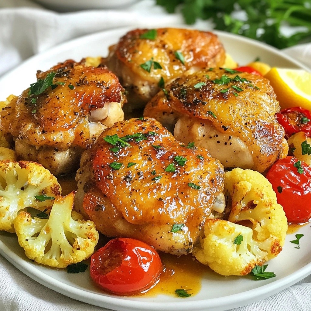 Savory Herb Chicken and Cauliflower One-Dish Delight